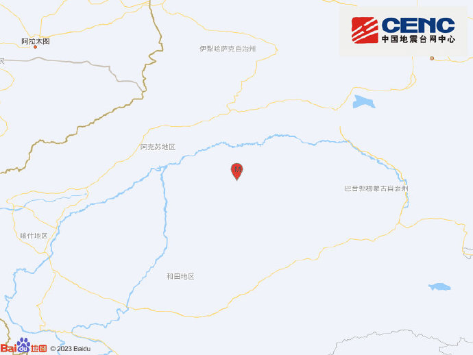 新疆阿克苏地区沙雅县发生3.2级地震