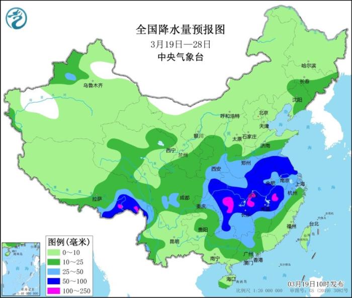 未来十天江淮江汉江南北部有明显降雨 北方地区多弱冷空气活动