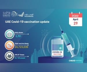 MoHAP：在过去24小时内接种了5781剂COVID-19疫苗