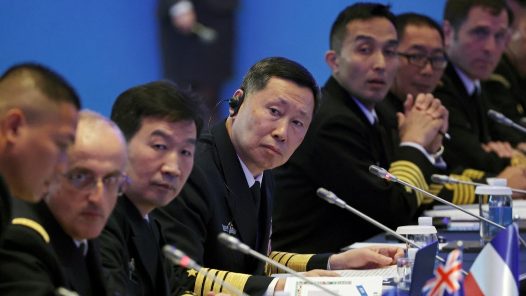 中国海军高级官员本周分别会晤美俄海军官员