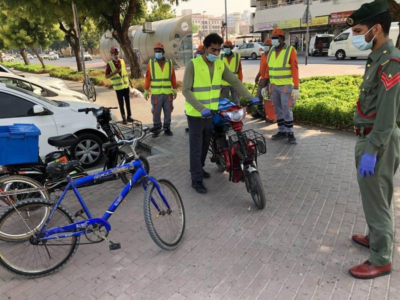 迪拜警方十个月内没收9000多辆自行车
