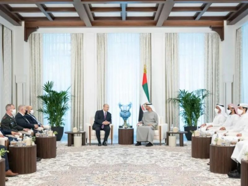 阿联酋总统穆罕默德会见以色列总理贝内特