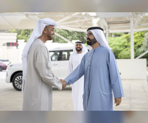阿联酋总统会见Mohammed bin Rashid