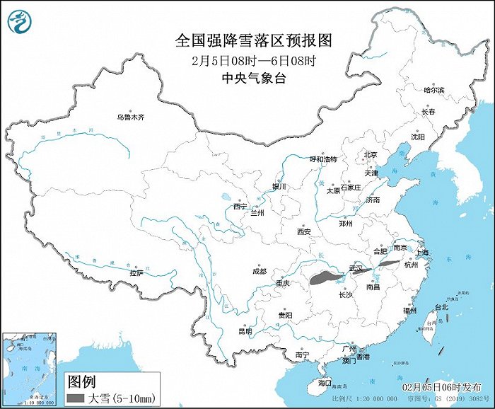 暴雪、冰冻、大雾、大风，中央气象台四预警齐发