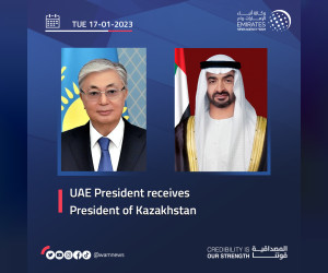 阿联酋总统会见哈萨克斯坦共和国总统