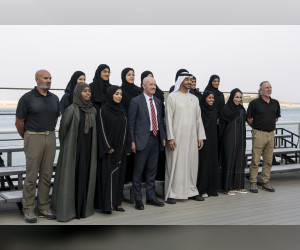 阿联酋总统接见阿联酋武装部队女子攀岩队