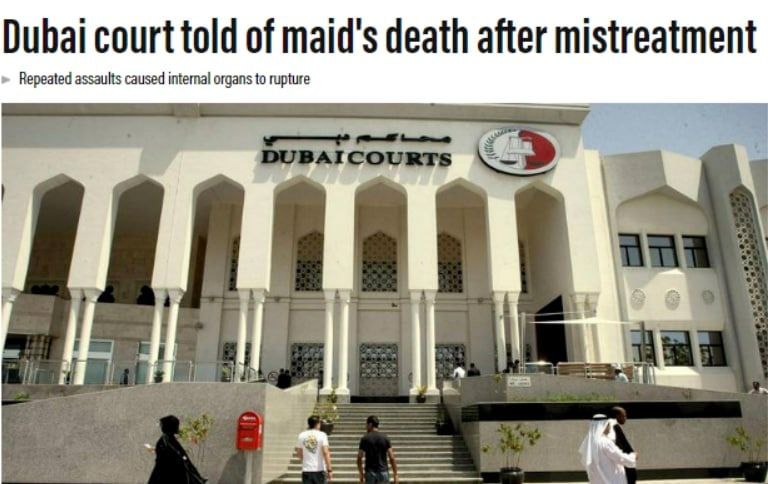 迪拜：女佣被折磨致死，死亡时仅32公斤！阿拉伯裔男子曾用熨斗烫她的脸