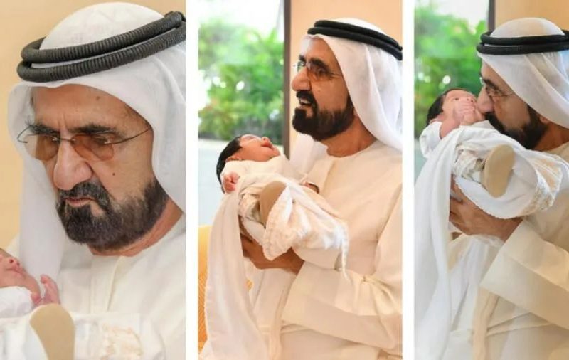 温馨照片！迪拜酋长抱着孙子，眼里满是宠爱